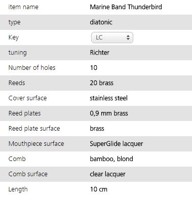 marine band thunderbird