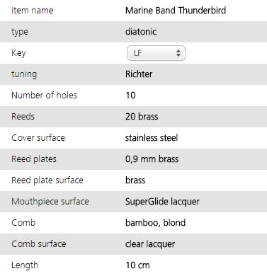 marine band thunderbird